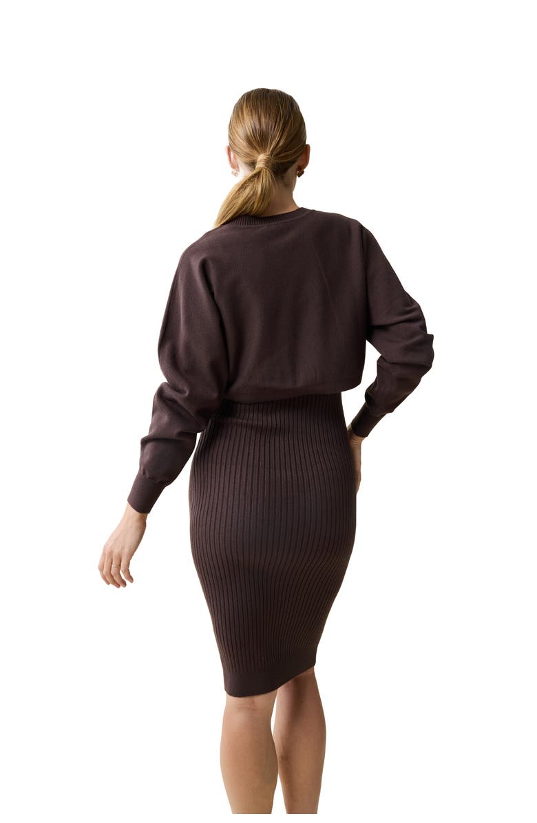 Ingrid & Isabel Maternity Two Piece Dress Set, Alternate, color, 