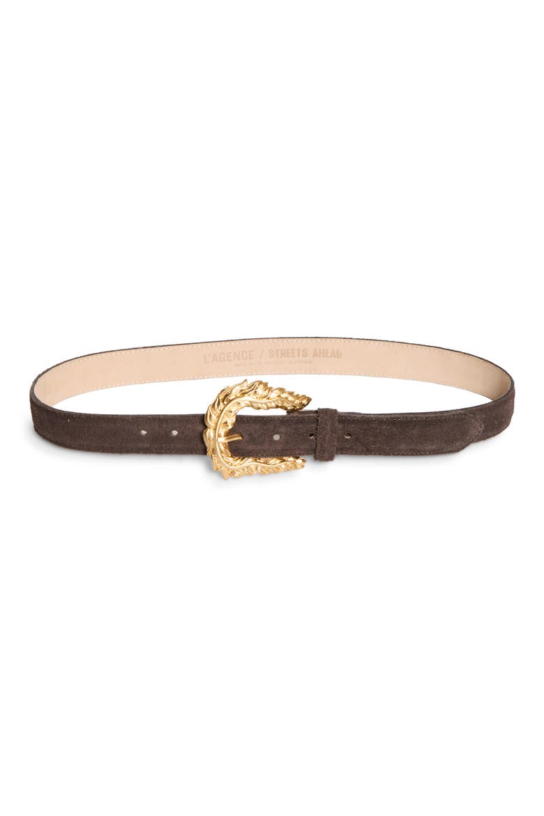 Montell Suede Belt, Main, color, BURGUNDY SUEDE