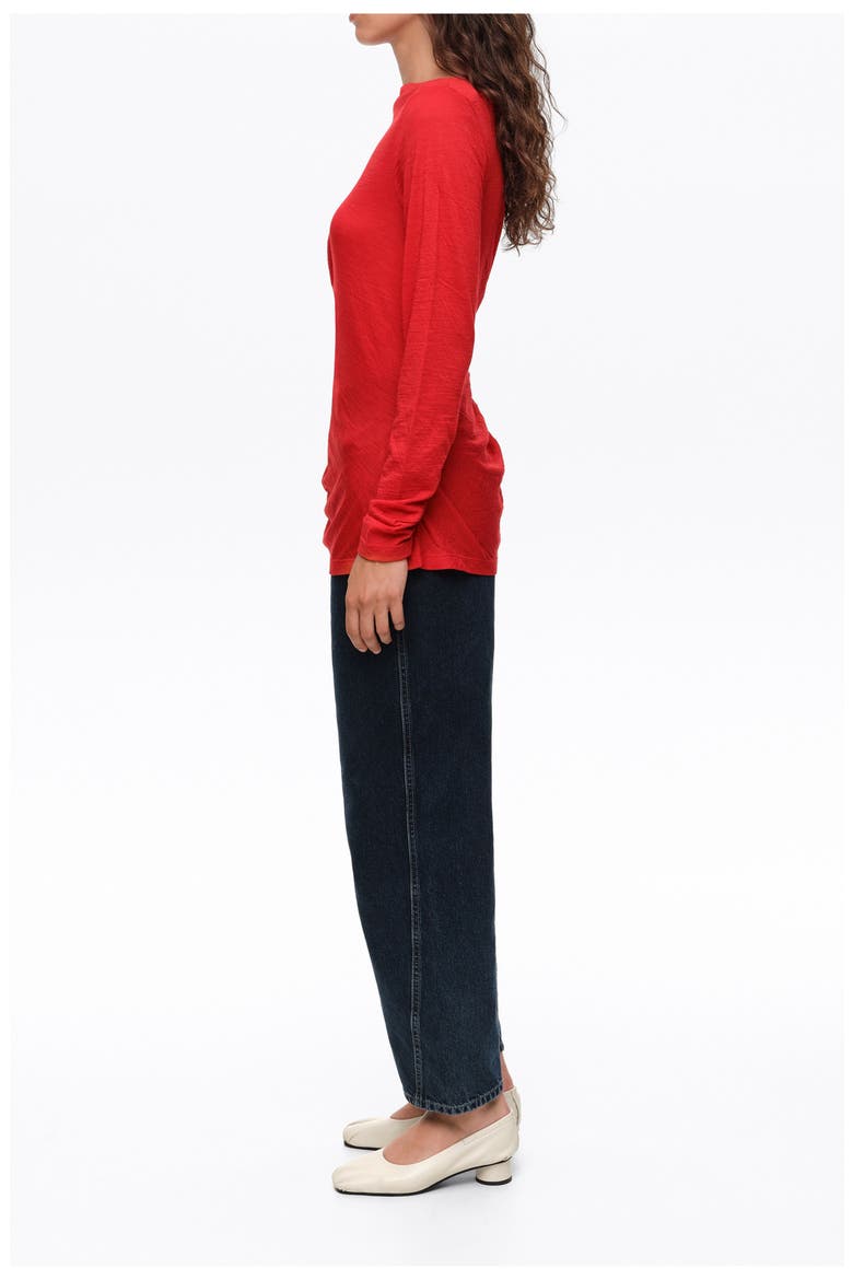 Wool Knot T-shirt, Alternate, color, RED