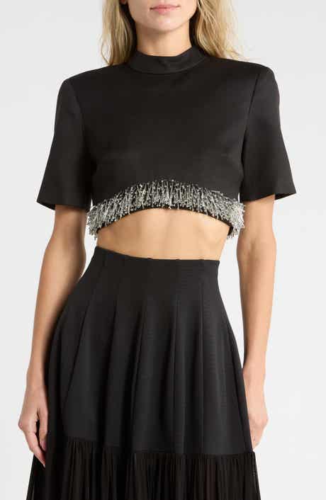 Jalen Bead Hem Crop Top