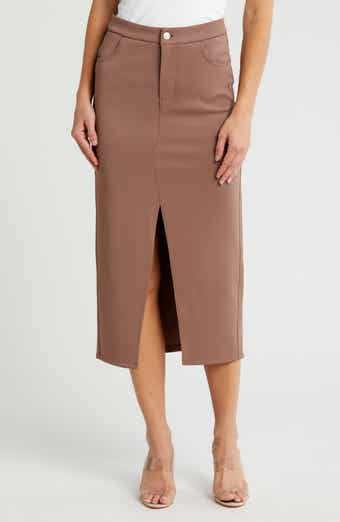 Scuba Reconstructed Midi Skirt