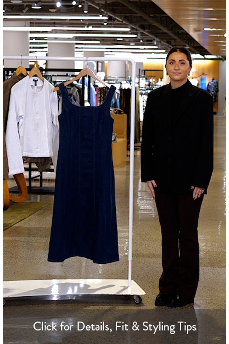 Sleeveless Denim Midi Dress video