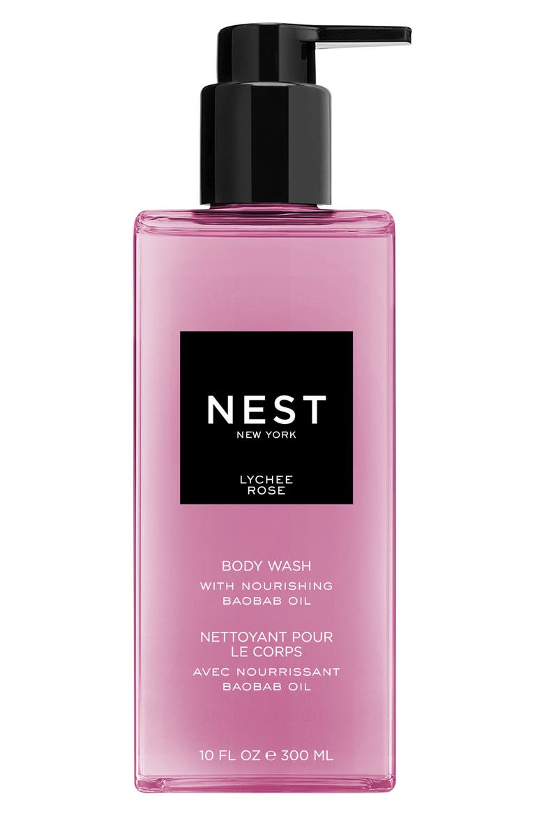 Lychee Rose Body Wash, Main, color, NO COLOR
