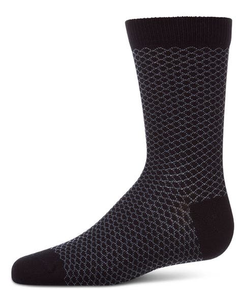 Geo  Geometric Diamond-Pattern Everyday Crew Sock