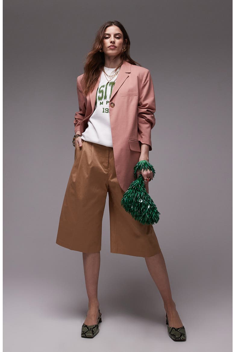High Break Tailored Blazer, Alternate, color, LIGHT PINK