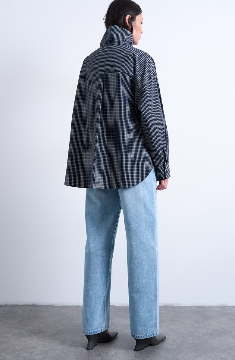 Topshop Cinch Low Rise Relaxed Jeans, Alternate, color, Lblue