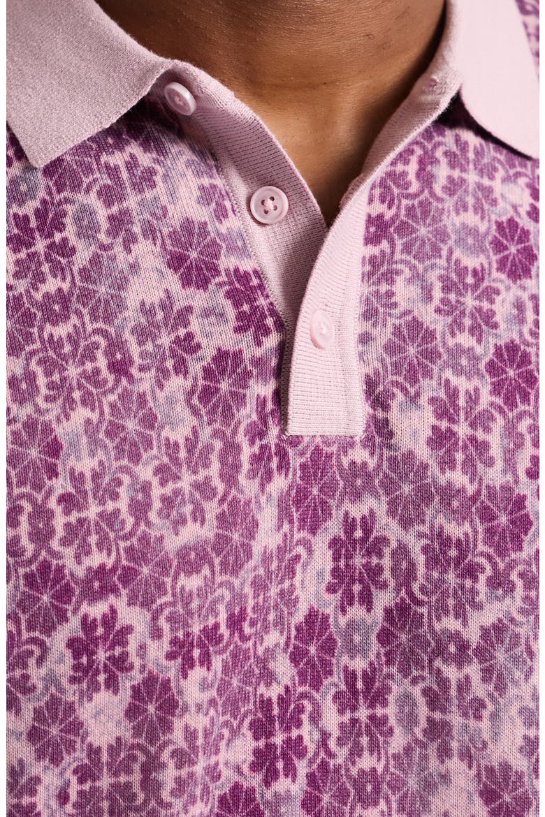 Johnny Collar Cotton Knit Polo, Alternate, color, LIGHT PINK