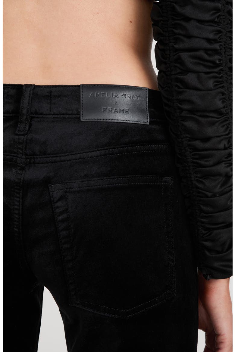 The Velvet Gray Flare Leg Jeans, Alternate, color, BLACK