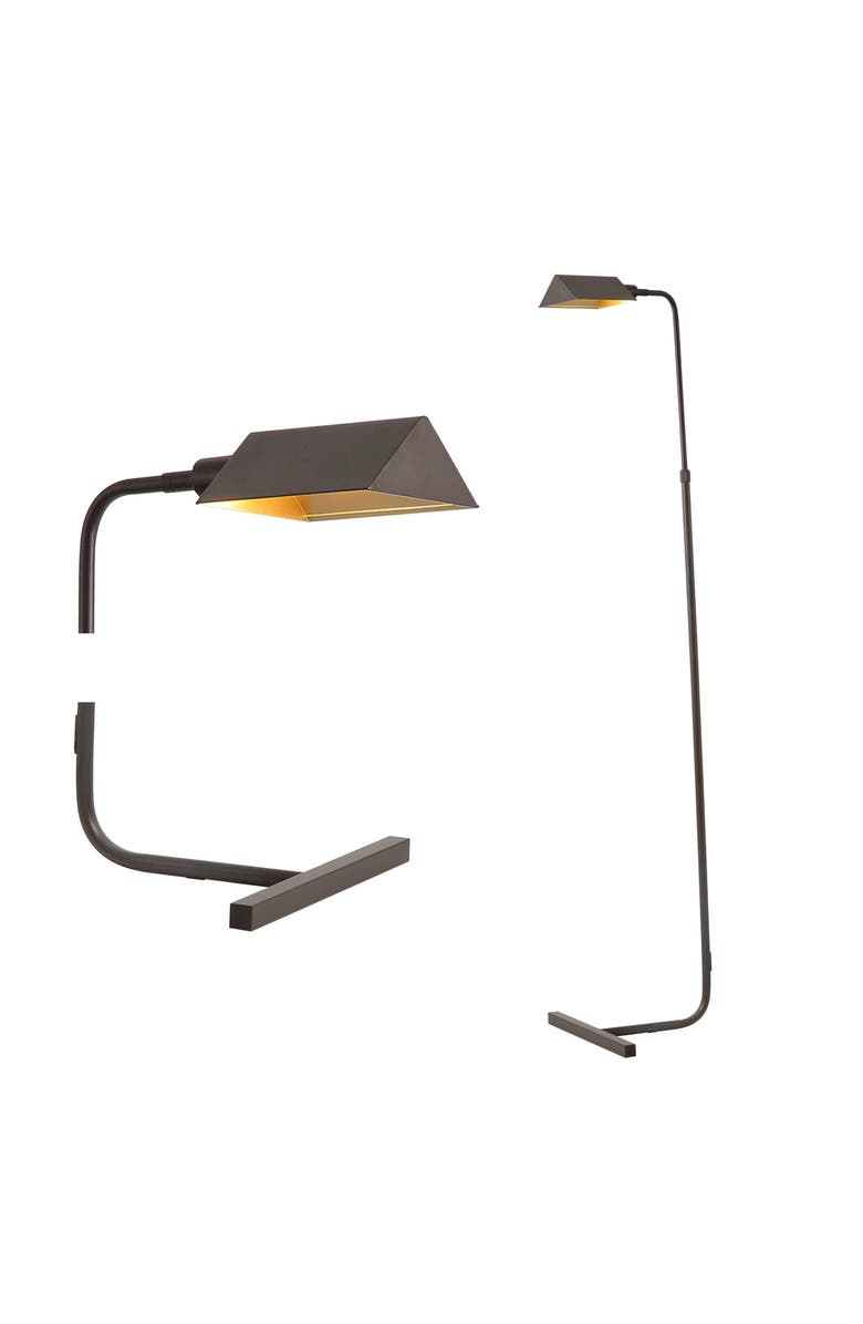 JONATHAN Y Cotys MidCentury Industrial Metal Adjustable Pharmacy LED Floor Lamp, Alternate, color, 