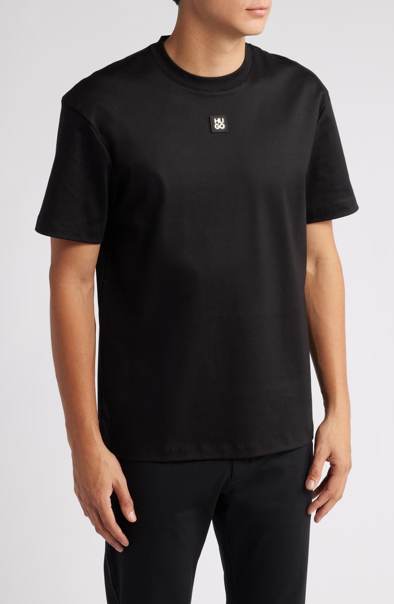 HUGO Dalile Rubber Logo T-Shirt, Main, color, 