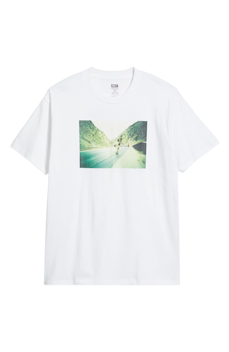 Obey Skateistan Graphic T-Shirt, Alternate, color, White