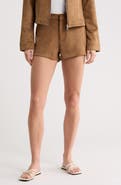Vigoss Faux Suede Micro Shorts