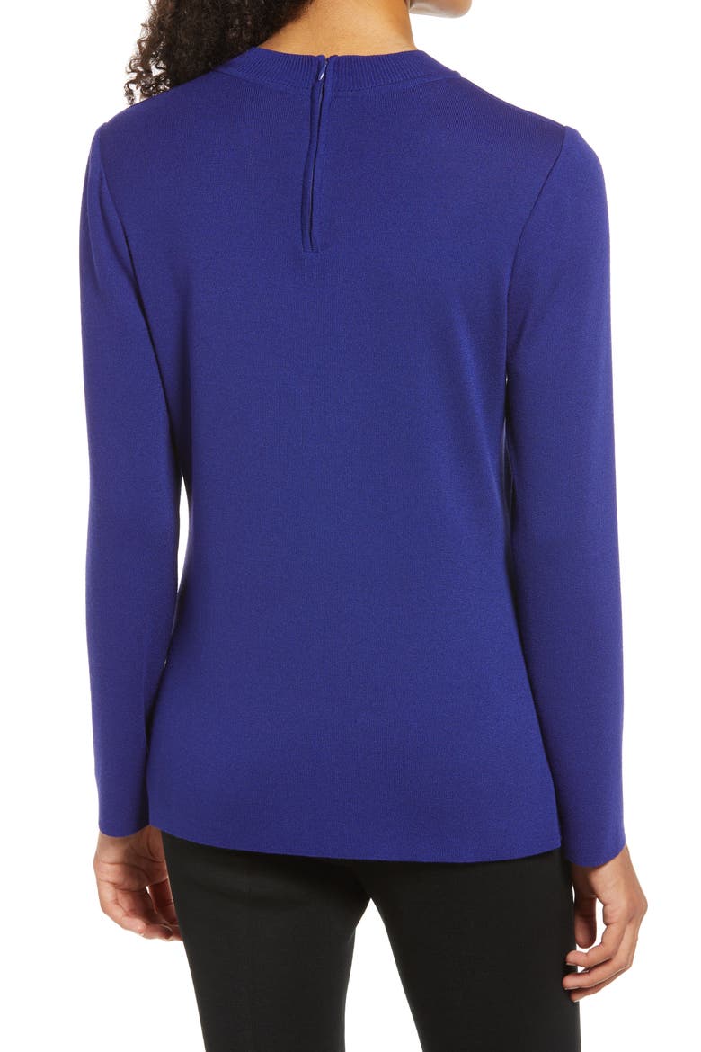 Long Sleeve Knit Tunic, Alternate, color, LUNAR BLUE