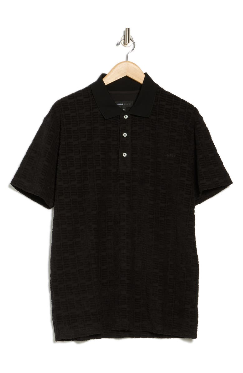 PURPLE BRAND Terry Towel Polo, Alternate, color, 