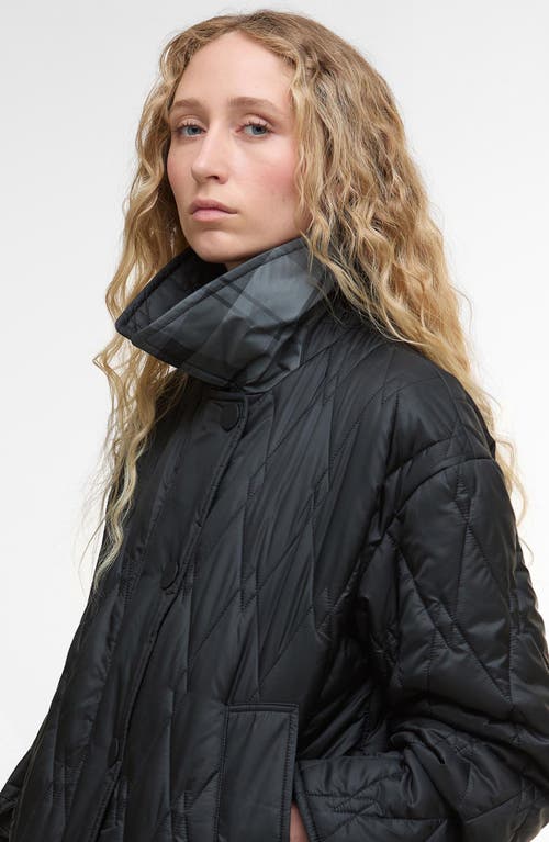 Barbour Bernadette Quilted Barn Jacket In Black