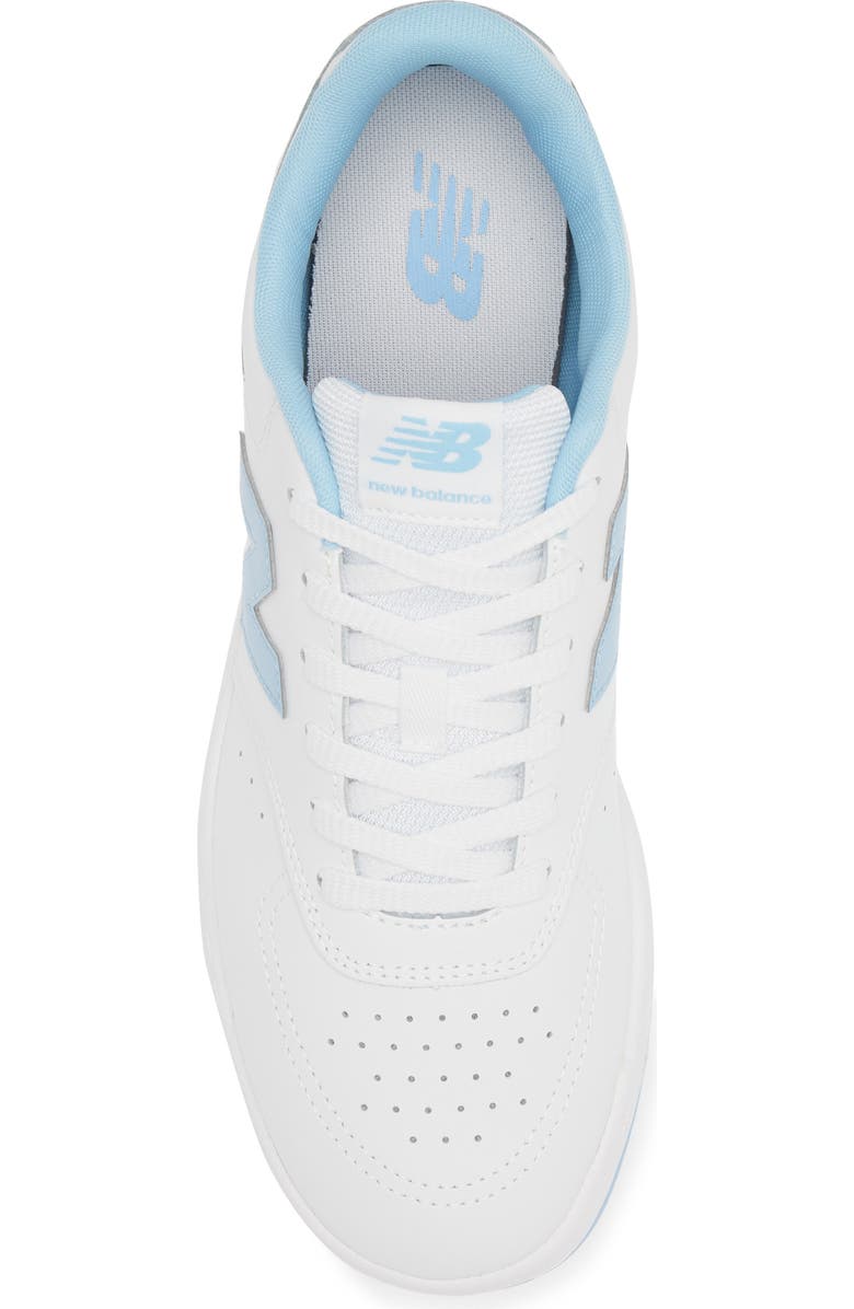 New Balance BB80 Basketball Sneaker, Alternate, color, White/ Light Blue