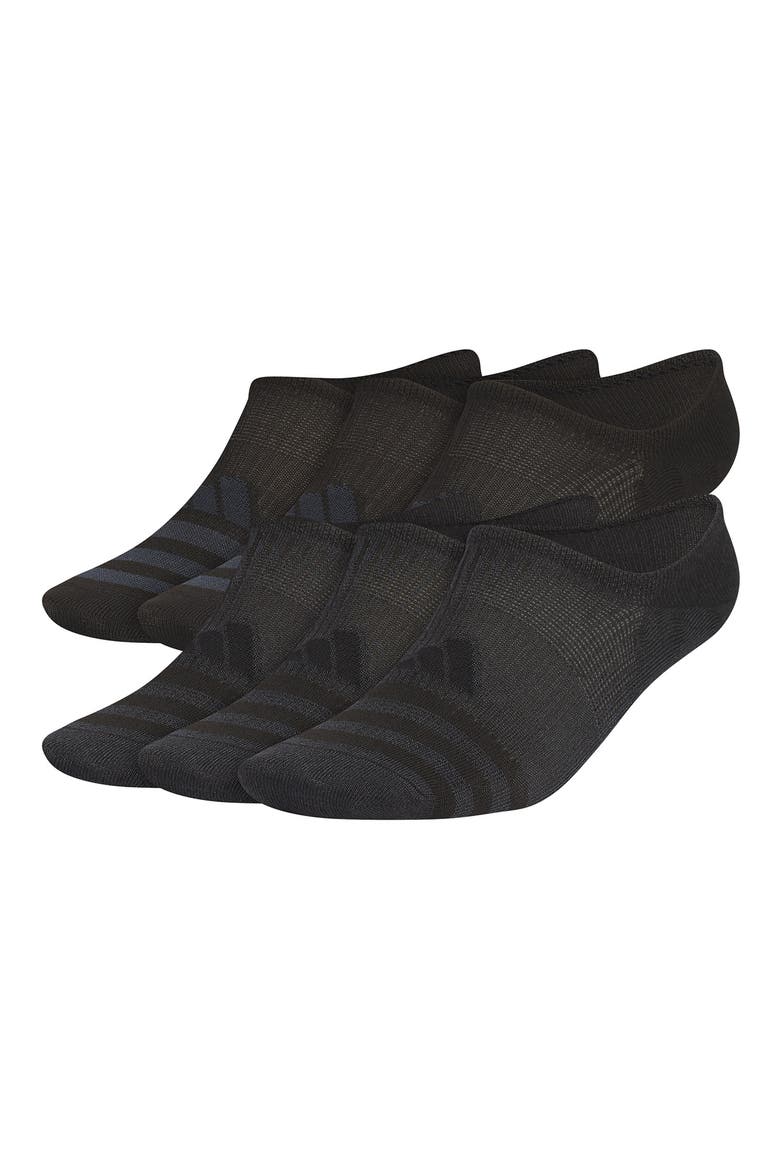 6-Pack Superlite No-Show Socks, Main, color, BLACK/ NIGHT GREY
