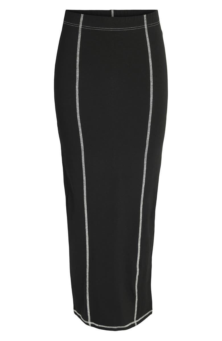 Noisy may Contrast Stitch Maxi Skirt, Alternate, color,