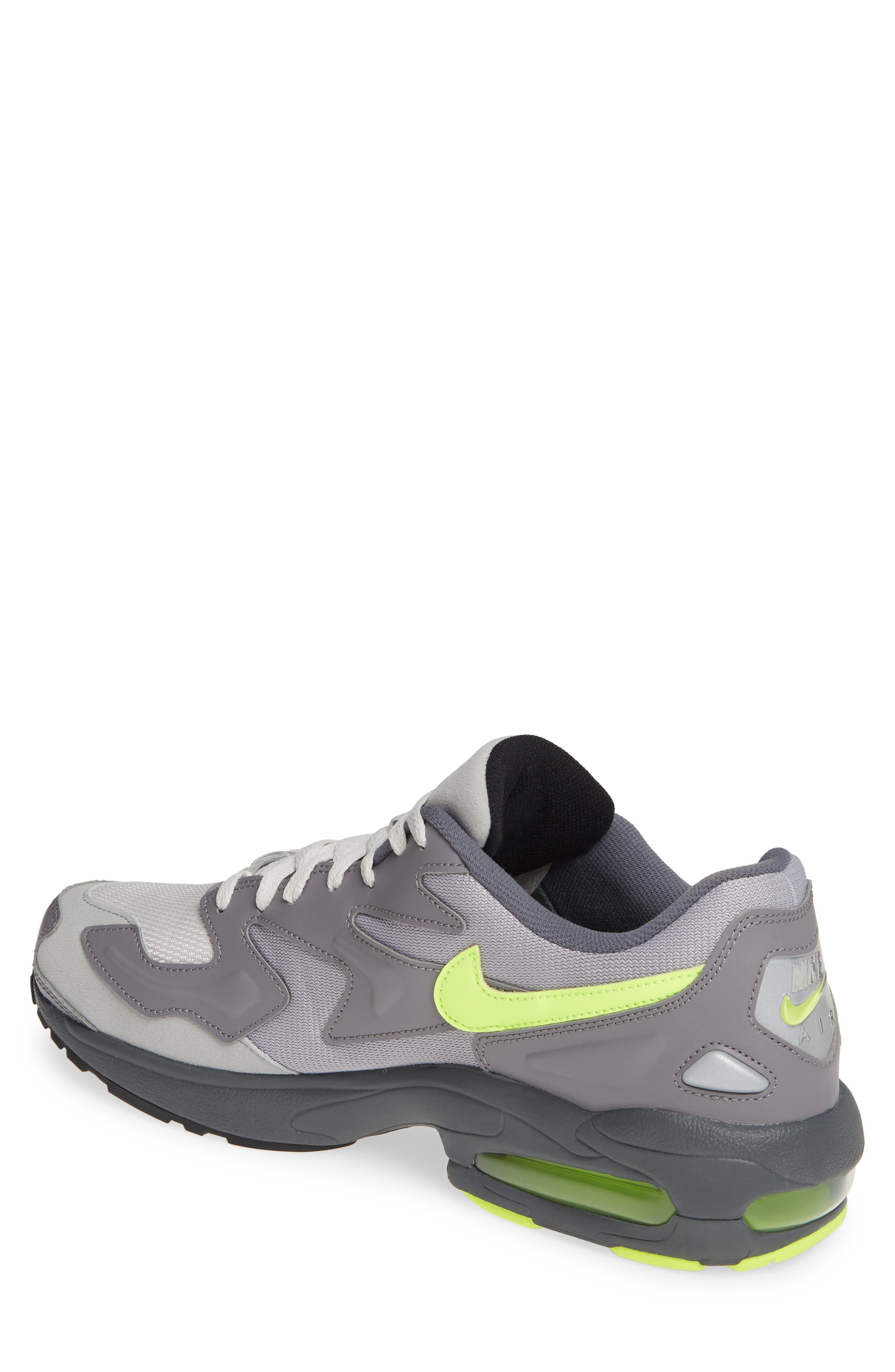 Air Max2 Light SD Sneaker, Alternate, color, GUNSMOKE/ VOLT/ VAST GREY