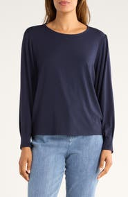 Eileen Fisher Pleat Sleeve Top