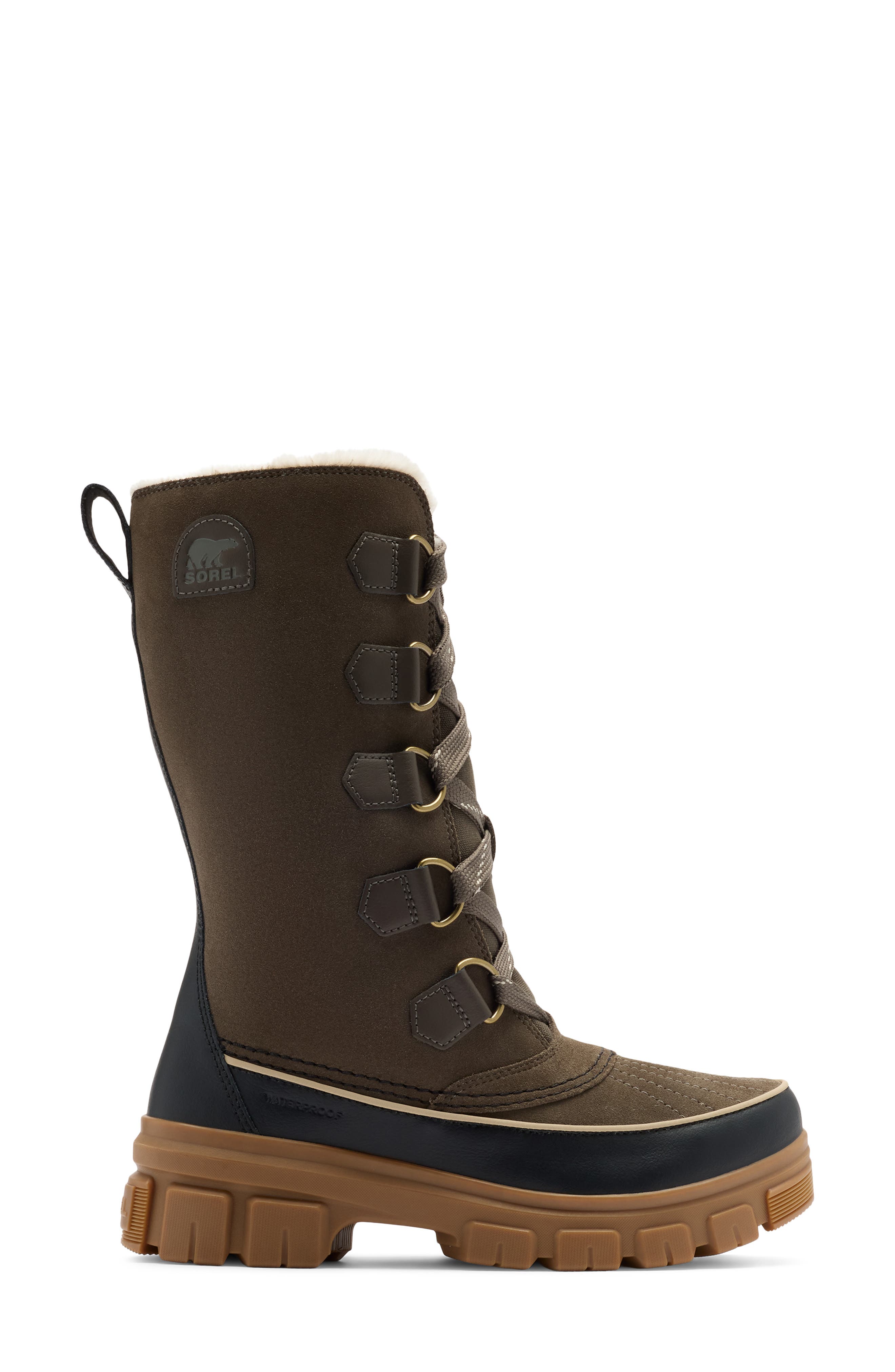 Tivoli V Faux Fur Lined Tall Waterproof Boot, Alternate, color, MAJOR/ BLACK