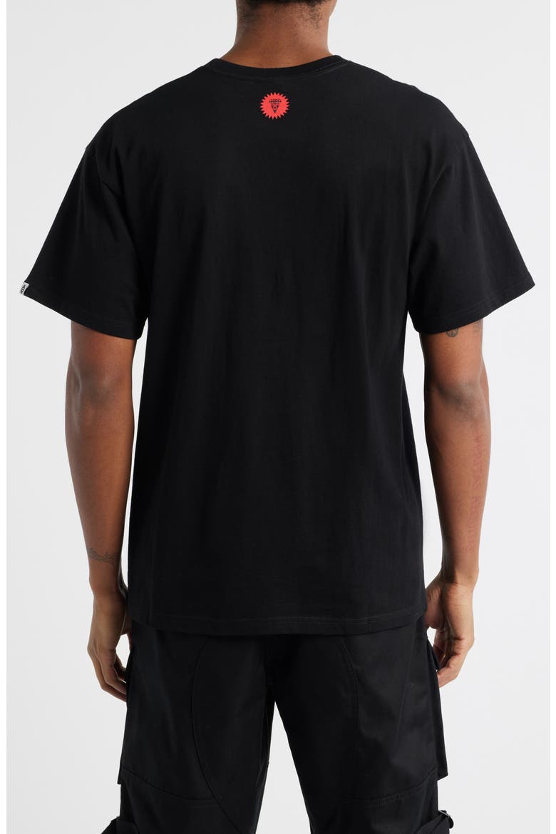 Pixel Graphic Cotton T-Shirt, Alternate, color, BLACK