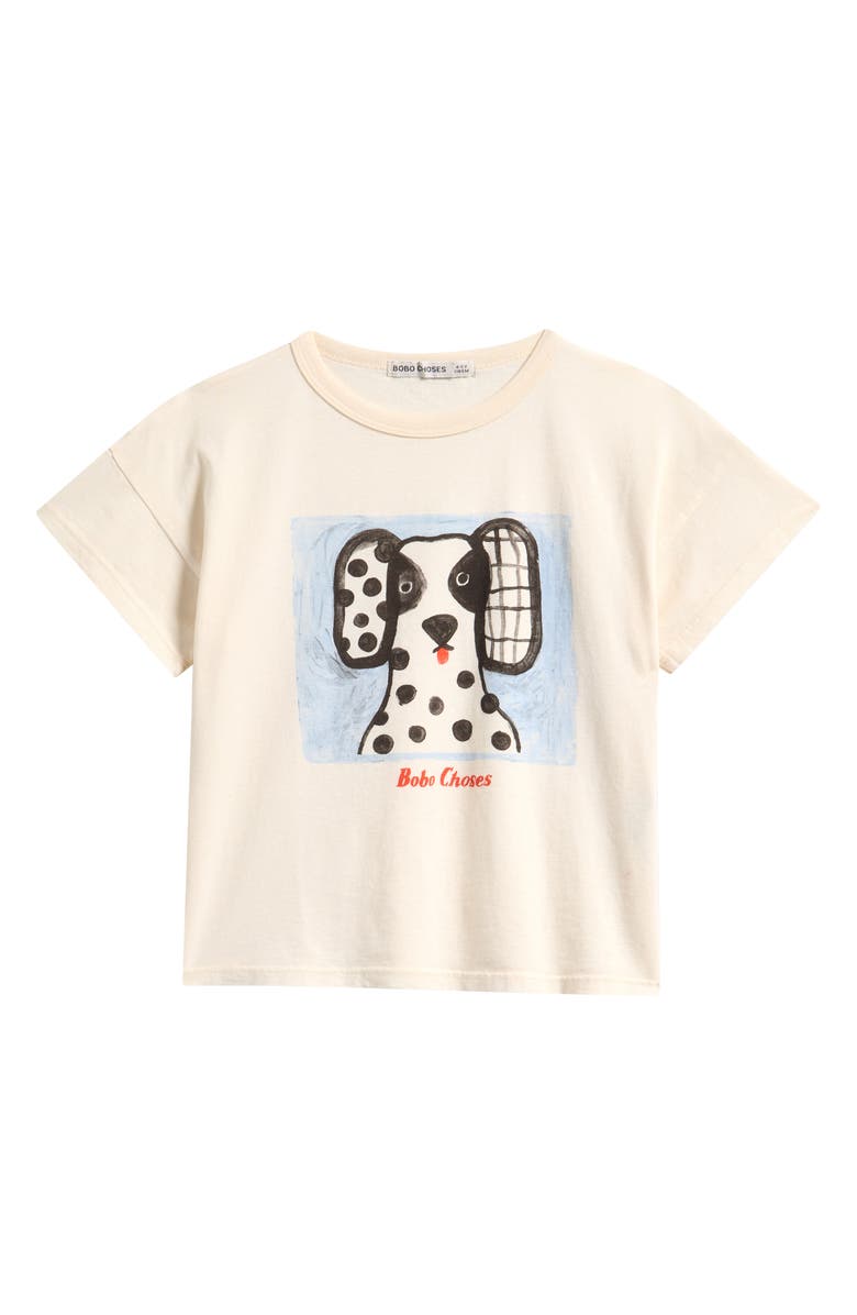 Bobo Choses Kids' Van Dog Organic Cotton Graphic T-Shirt, Main, color, White