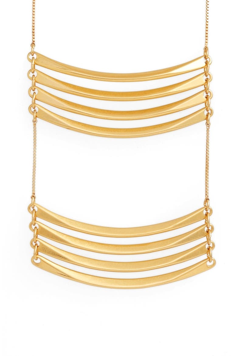 Golden Crossing Necklace, Alternate, color, VINTAGE GOLD