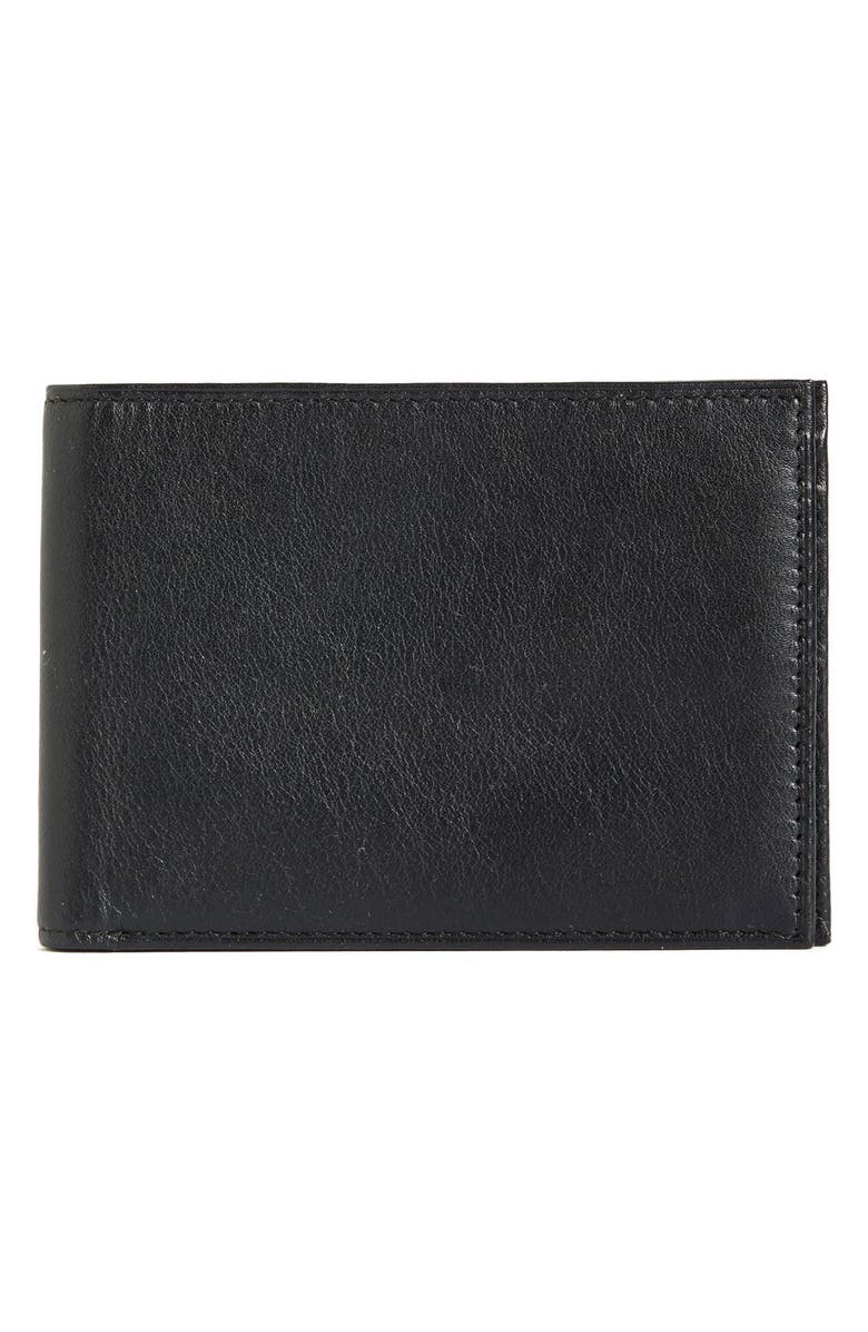 Bosca ID Passcase Wallet, Main, color, Black Nappa Vitello