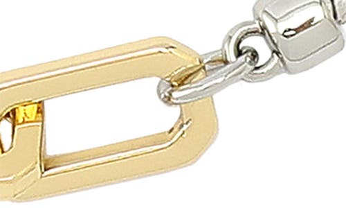 Allsaints Hex Link Snake Chain Collar Necklace In Multi