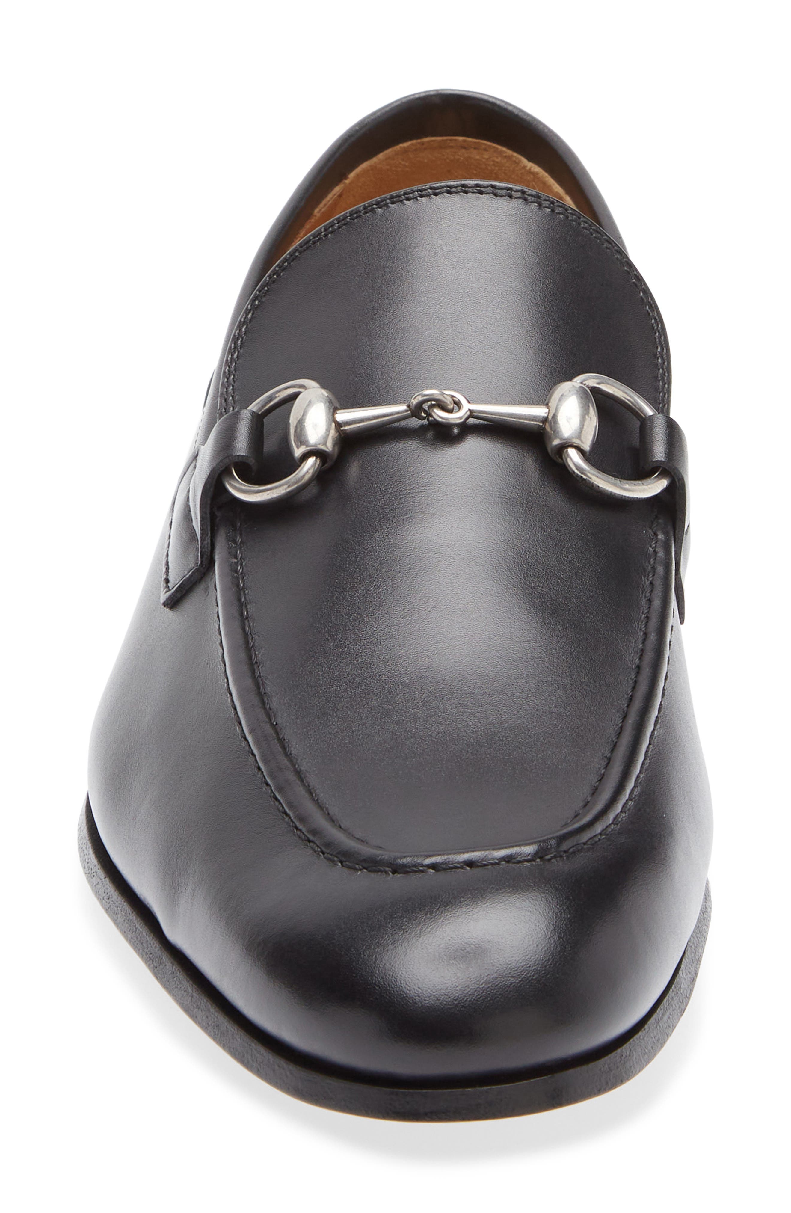 Gucci Jordaan Bit Loafer, Alternate, color, Black