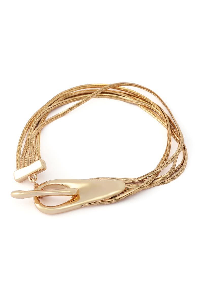 Toggle Bracelet, Alternate, color, GOLD