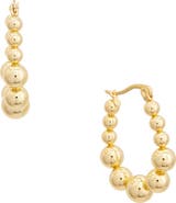 Juvell Graduated Ball Hoop Earrings