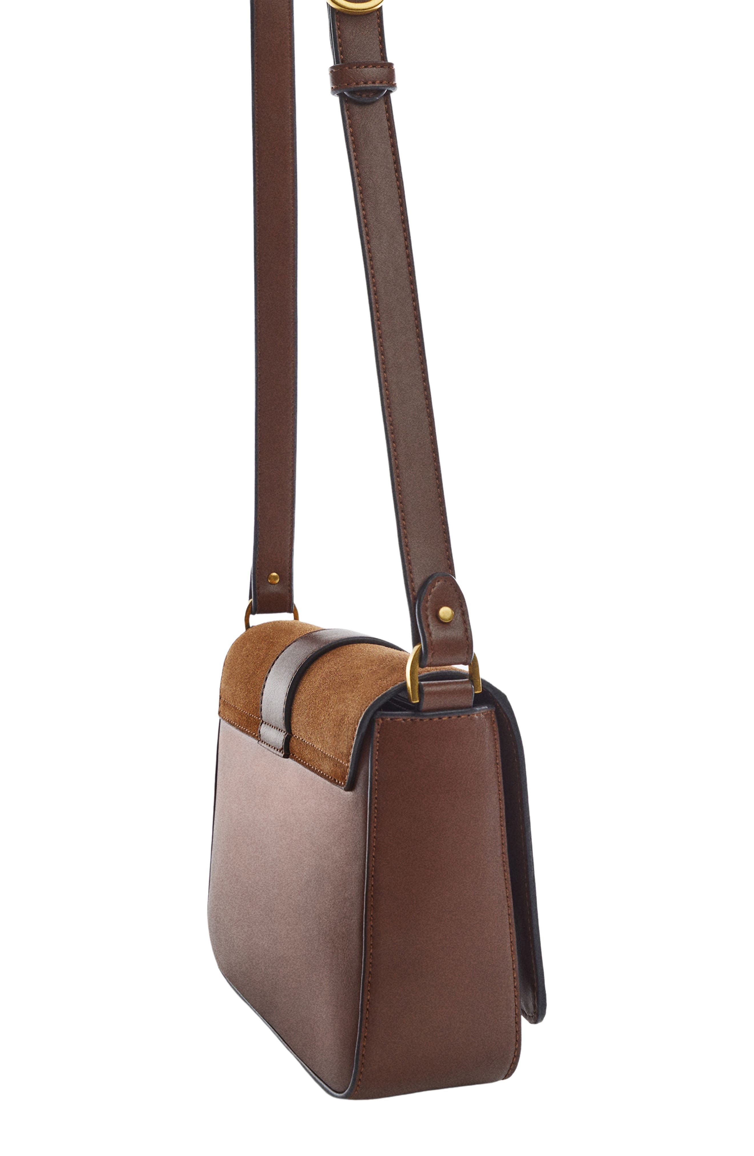 MANGO Buckle Crossbody Bag, Alternate, color, 