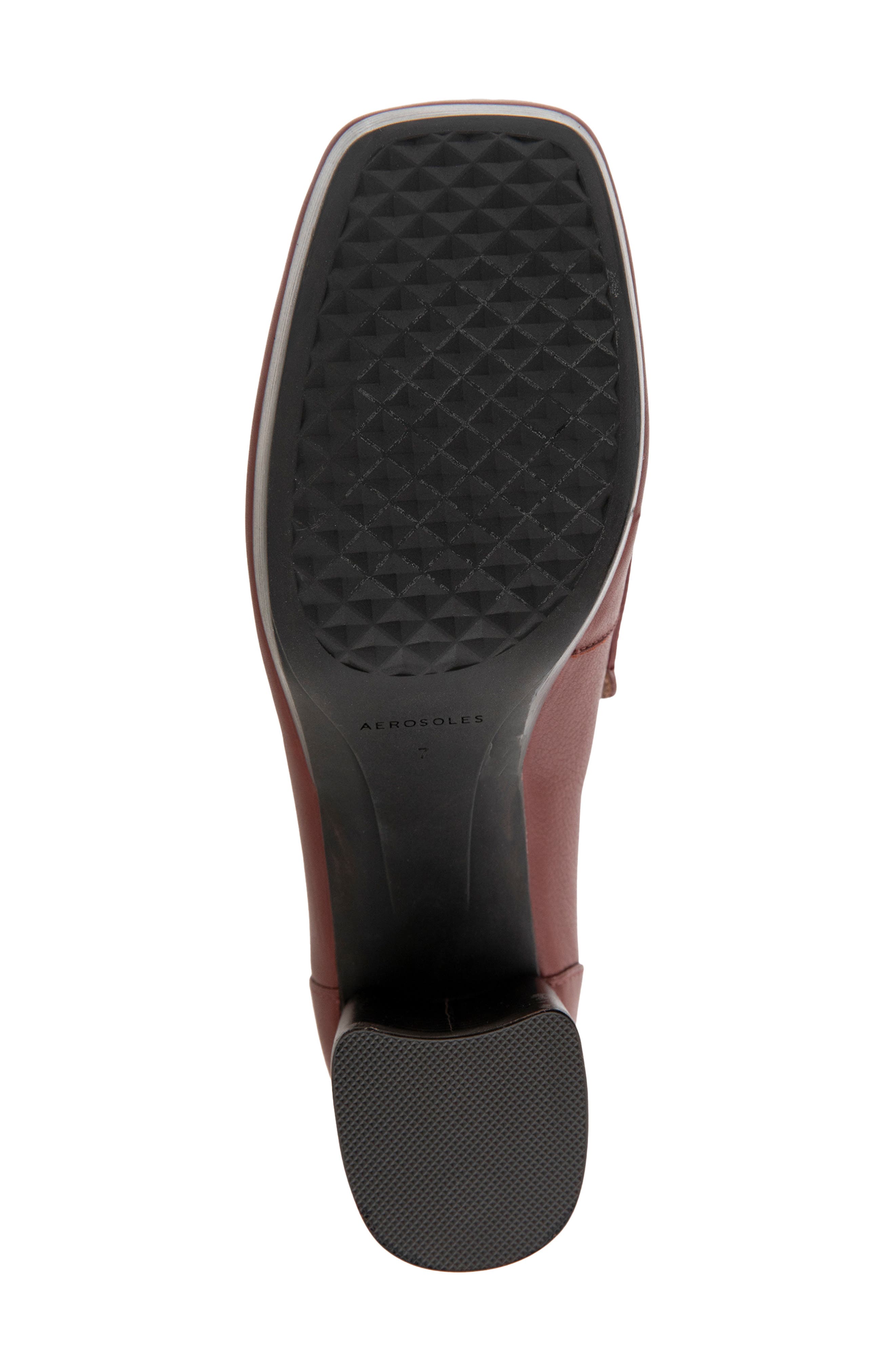 Aerosoles Cavour Platform Penny Loafer Pump, Alternate, color, Clay Leather