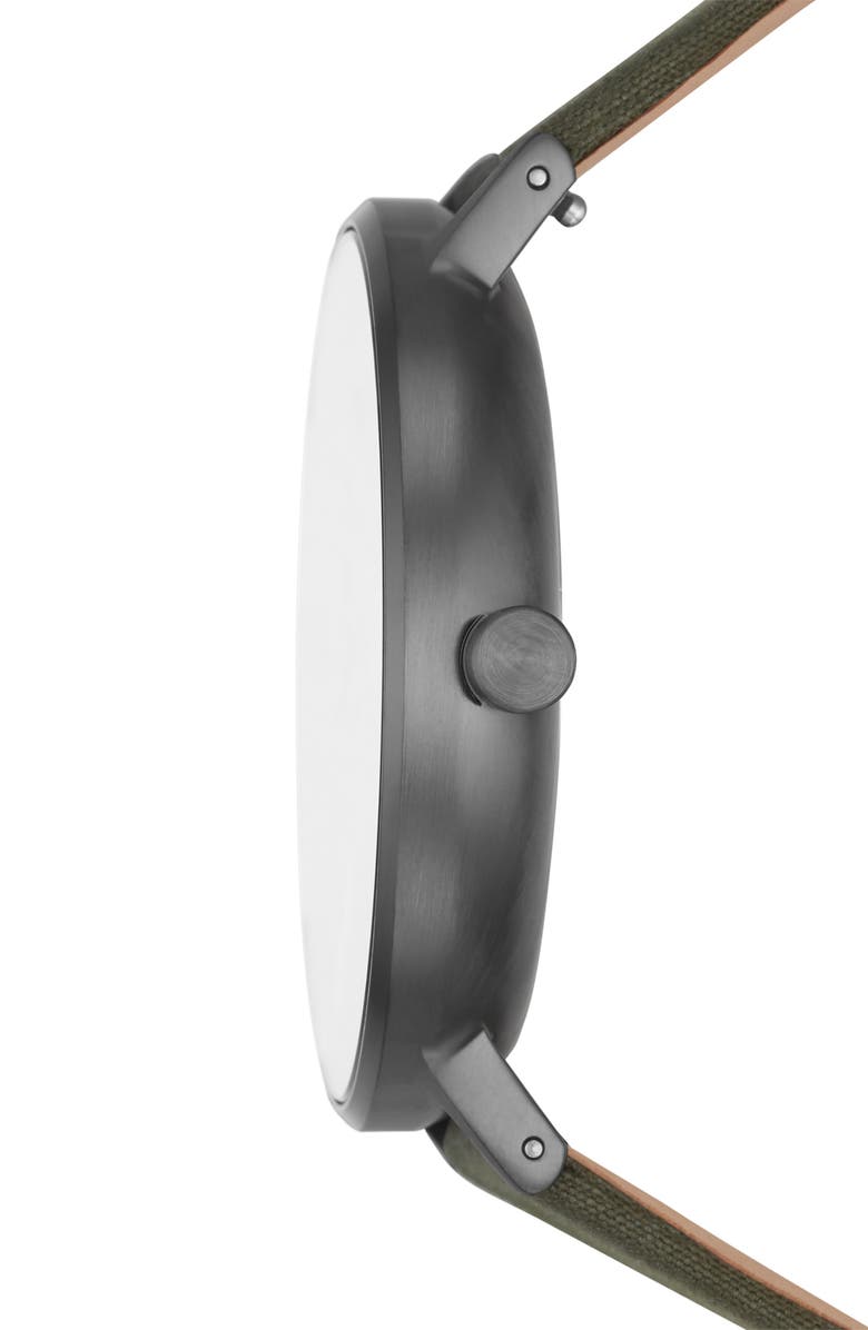 Skagen Aaren Naturals Canvas Strap Watch, 40mm, Alternate, color,