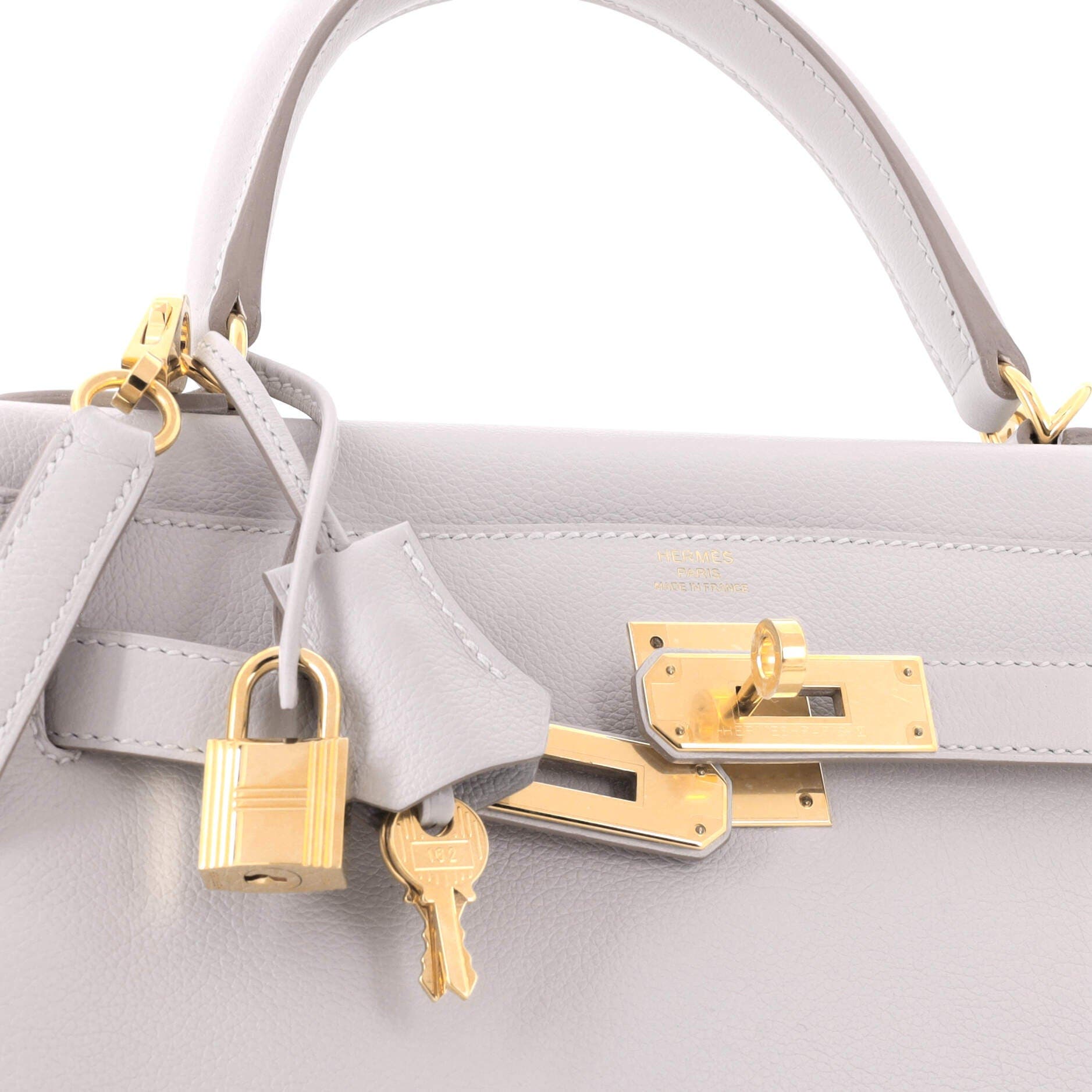 Kelly Handbag Grey Evercolor with Gold Hardware 28, Alternate, color, Grey
