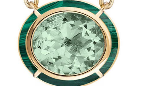 Goshwara Melange Blue Topaz Pendant Necklace In Gold