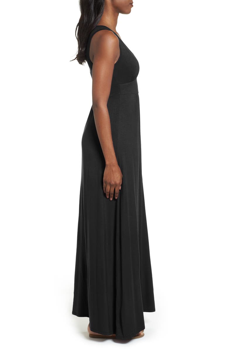 V-Neck Jersey Maxi Dress