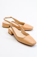 Prologue Shoes State Round Toe Slingback Pump
