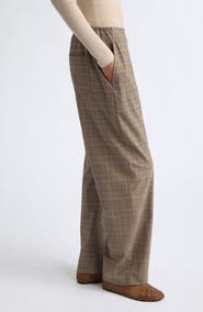 LESET Mia Plaid Pocket Straight Leg Pants
