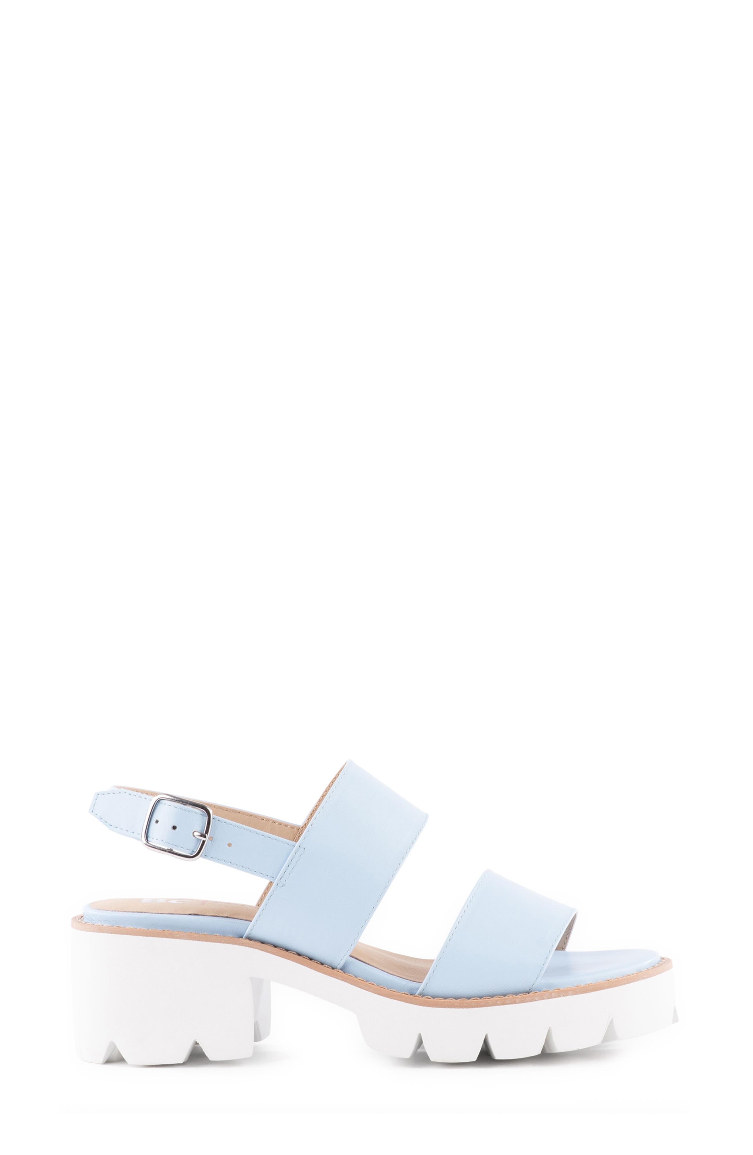 Left Unsaid Platform Sandal, Alternate, color, BLUE