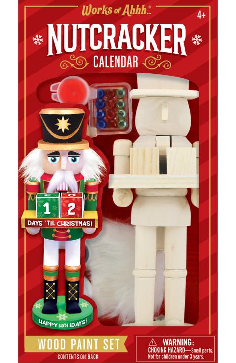 Nutcracker Calendar Wood Paint Set