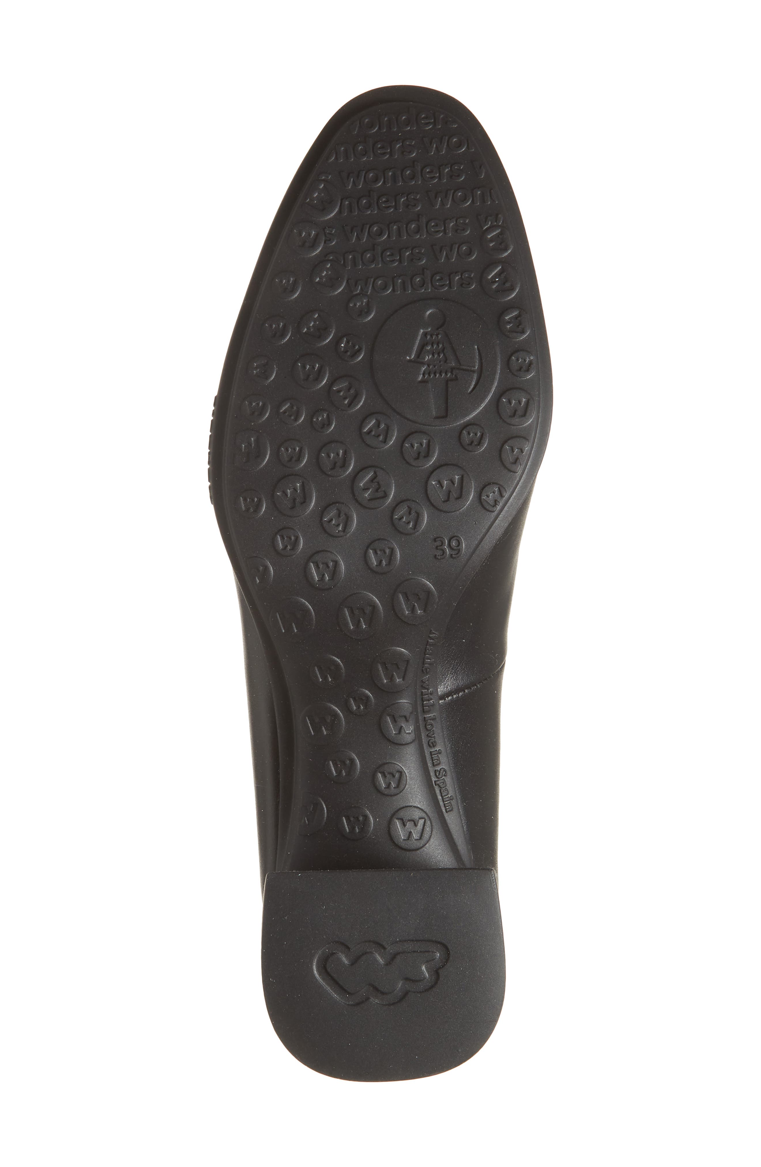 Wonders Almond Toe Pump, Alternate, color, Nature Black