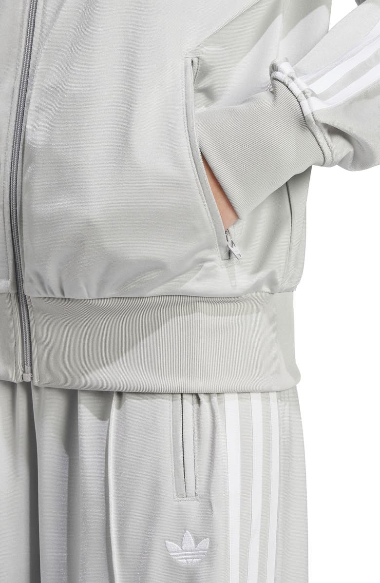 adidas Originals Firebird Recycled Polyester Track Jacket, Alternate, color, Grey