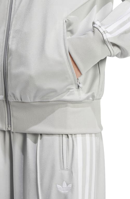 Shop Adidas Originals Firebird Recycled Polyester Track Jacket In Grey