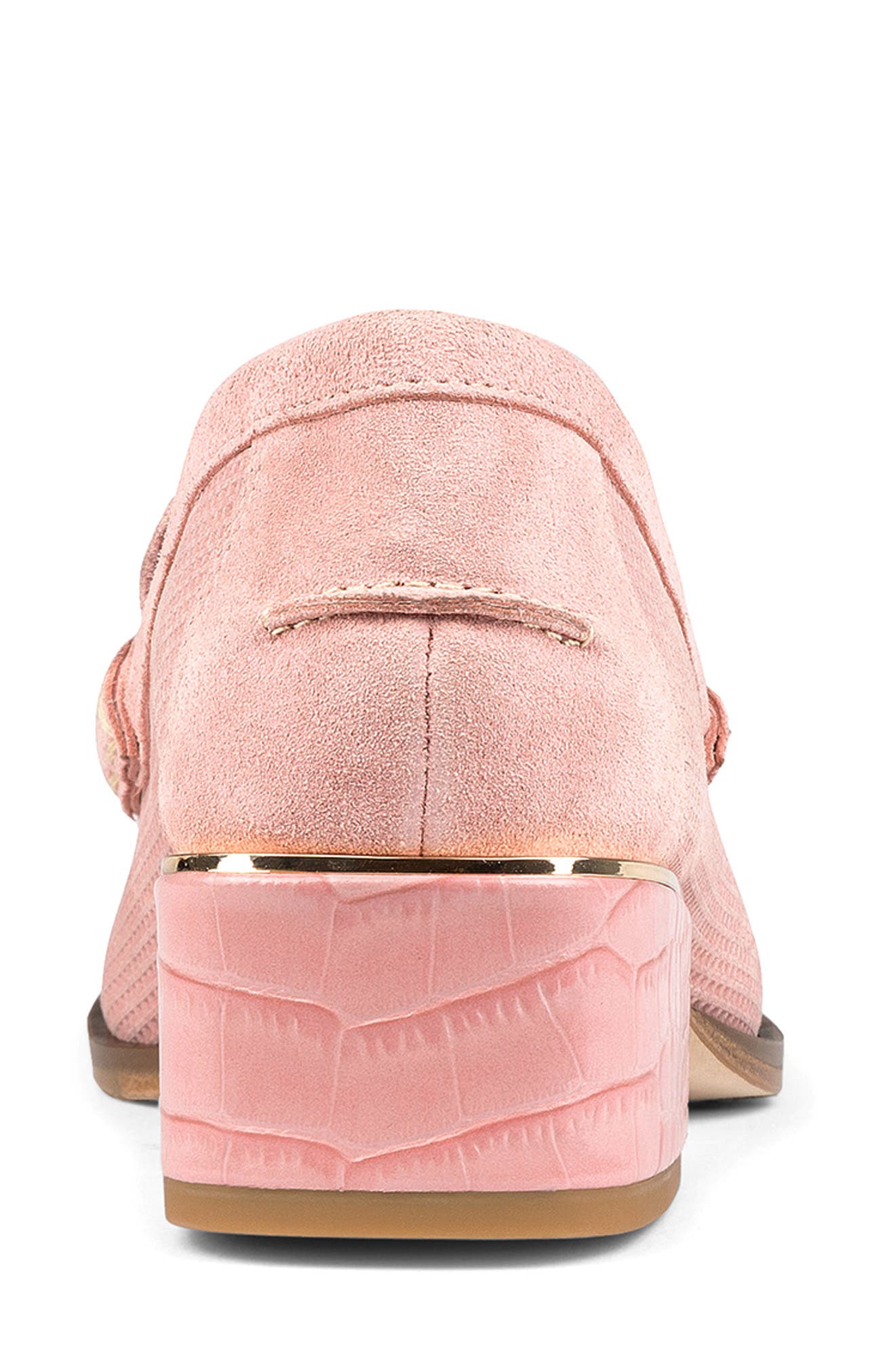 Donald Pliner Moc Toe Tassel Loafer, Alternate, color, Rose