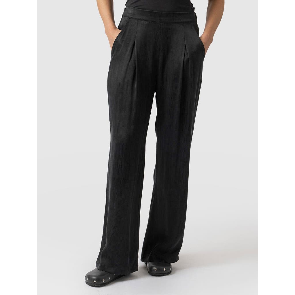 Saint + Sofia Rowan Wide Leg Pant In Black