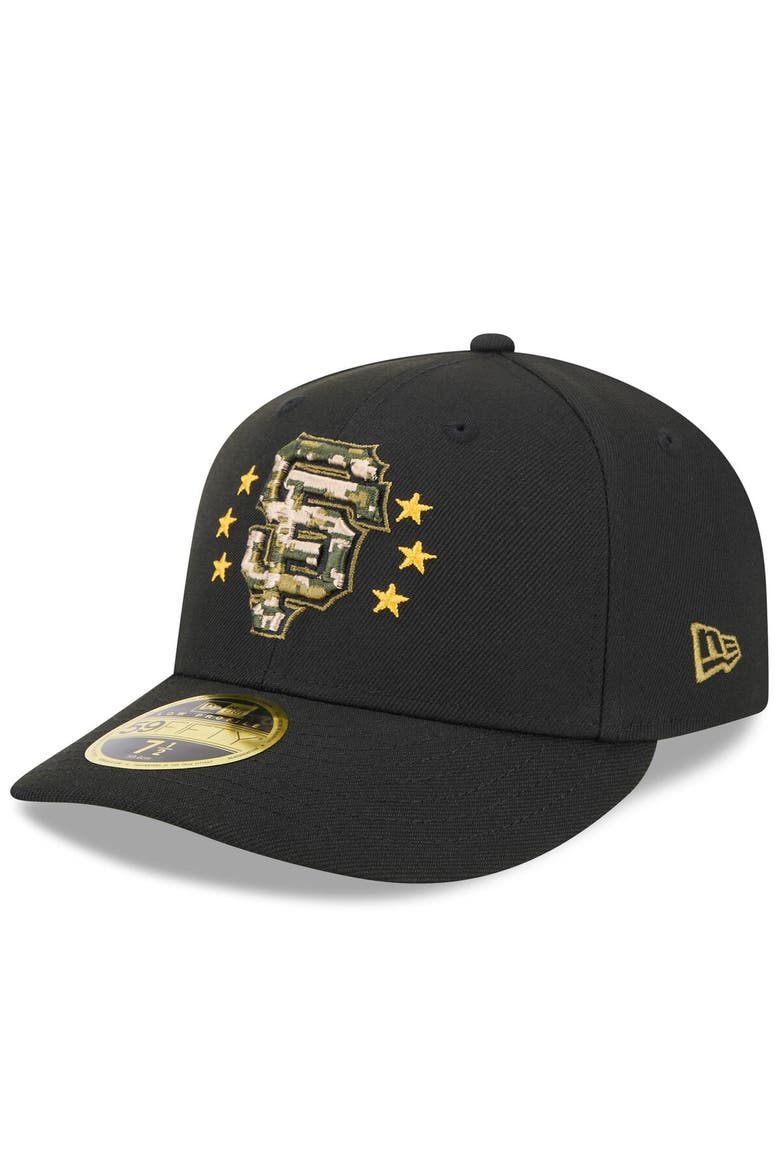 Men's New Era  Black San Francisco Giants 2024 Armed Forces Day Low Profile 59FIFTY Fitted Hat, Alternate, color, Black
