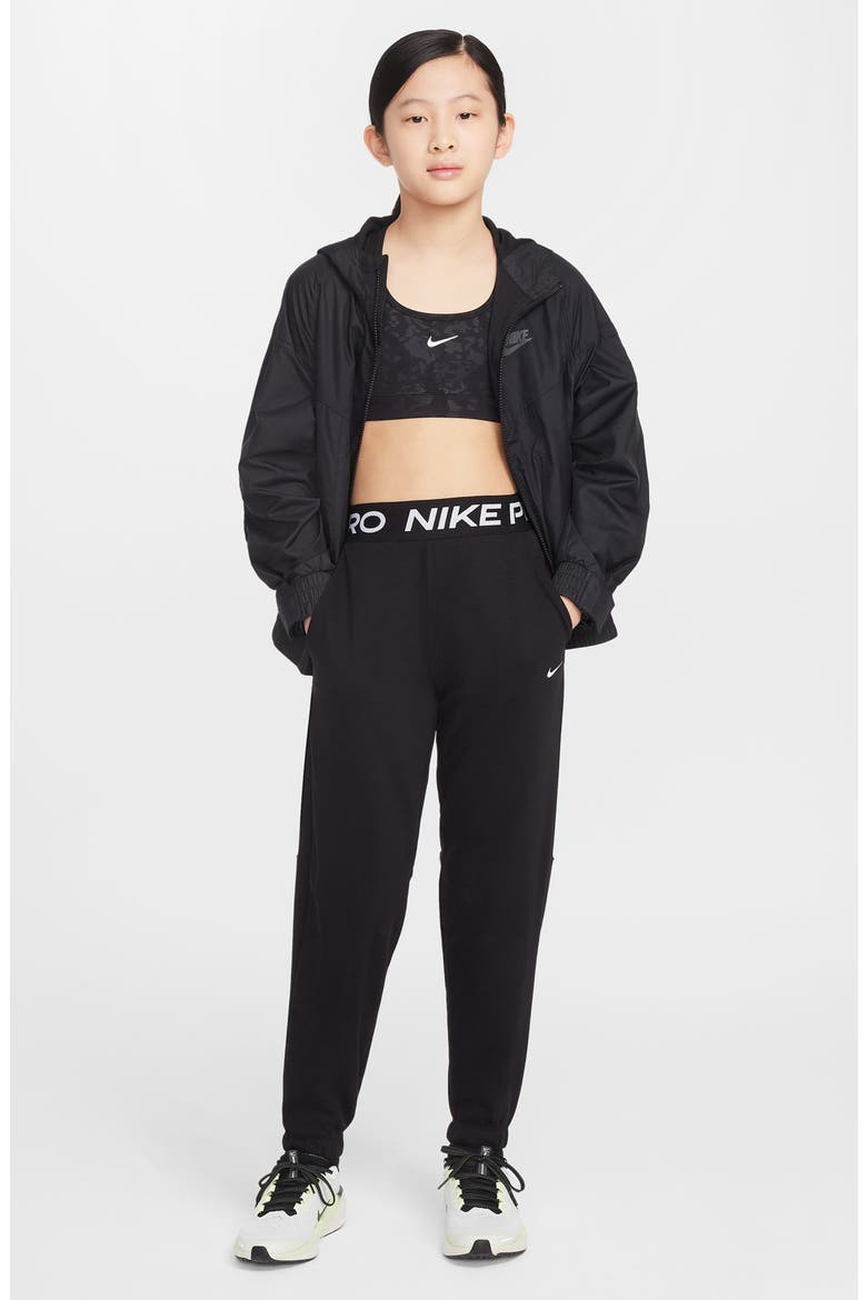 Kids Pro Fleece Joggers, Alternate, color, BLACK/BLACK/BLACK/WHITE